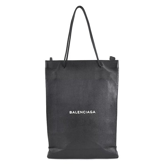 Auth BALENCIAGA North South Shopping Bag M Shoulder Bag